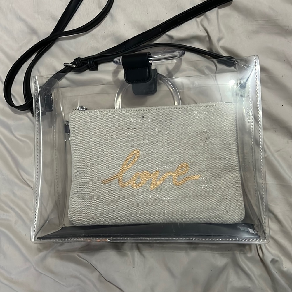 Clear tote bag